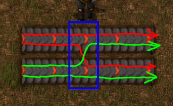 Split the lines of the input belt